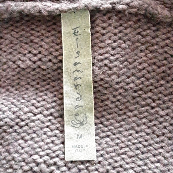 Anthropologie Elsamanda Women's Chunky Knit Purple Sweater Alpaca Wool Size M - Picture 9 of 10